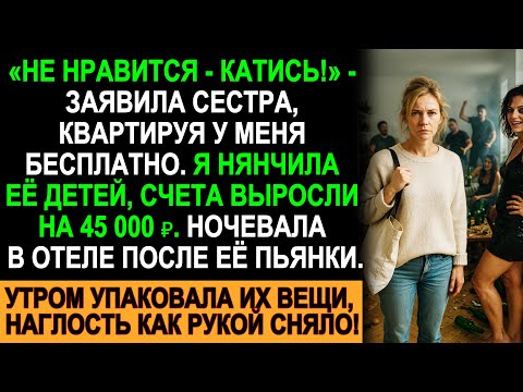 Видео: Сестра выгнала с криком “Катись!”, я нянчила её детей и платила 45 000₽ — утром всё изменилось