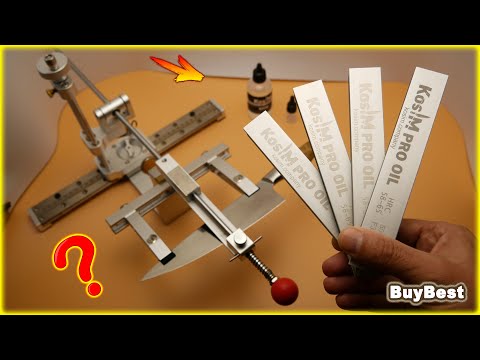 Видео: Набор точильных камней KosiM Pro Oil | Моя первая заточка ножа XINZUO VG10 на точилке toohr 3.