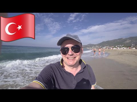 Видео: #2.8.Аланья. На море волны! Сходил на Рыбный рынок и купил сёмгу. Отдых в Турции в октябре.