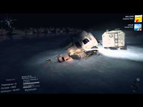 Видео: SpinTires - карта "The Ark" разведка (нашли брод) 60 FPS
