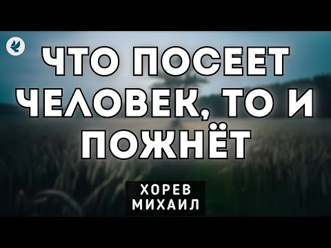 Видео: Что посеет человек, то и пожнёт. Хорев М.И. Проповедь МСЦ ЕХБ