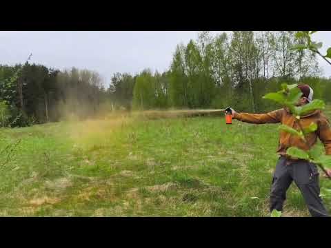 Видео: Демонстрация работы баллона Антизверь 400