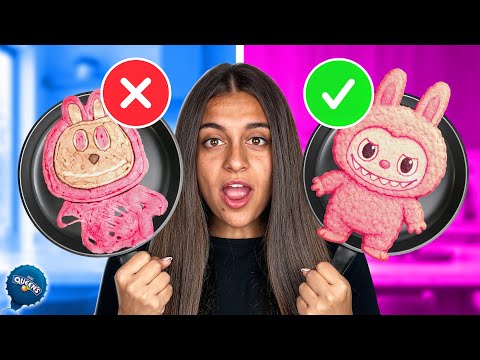 Видео: ЛАБУБУ PANCAKE ART CHALLENGE