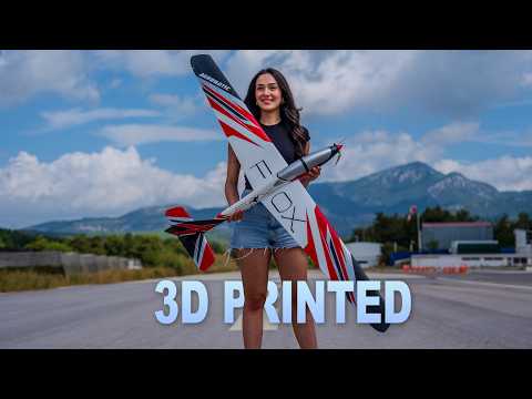 Видео: Fox Aerobatic Glider Полностью 3D-печатный радиоуправляемый самолет