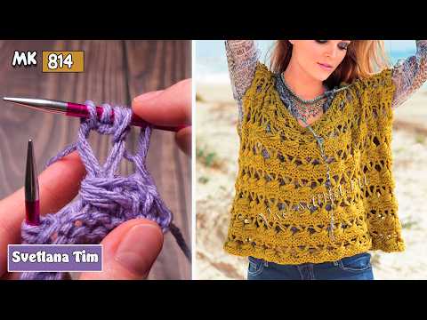 Видео: 🎀 Секрет идеального узора: "Спущенные и Перекрещенные Петли" 🧶 | Мастер-класс для всех уровней!