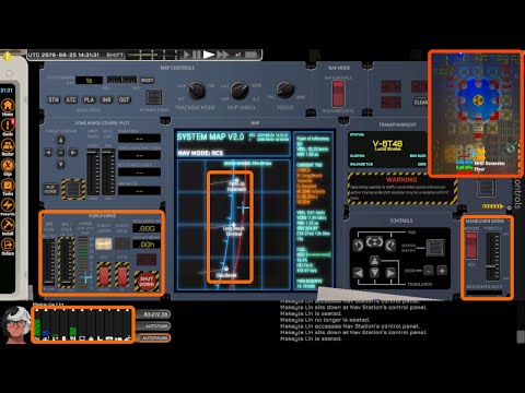 Видео: Ostranauts 0.14 беглый обзор обновления: системные полёты, модульный реактор, интерфейс, торговля