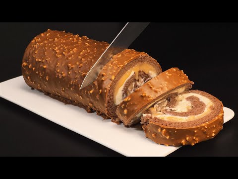 Видео: Рулет SNICKERS, который тает во рту! Простой и вкусный рецепт за 5 минут