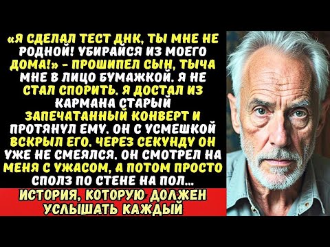 Видео: Сын объявил, что я ему не отец, и выгнал из дома. Я дал ему конверт. Он вскрыл его и рухнул на пол…