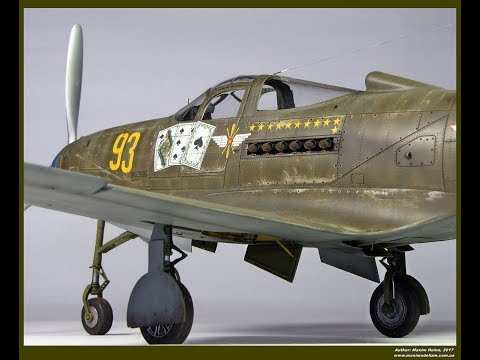 Видео: Слайд-шоу: P-39Q, 1/32 Покраска и тонировка.