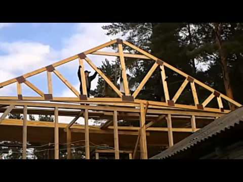 Видео: Пролет на 12м без опор (деревянные фермы)