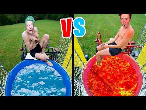 Видео: ХОЛОДНЫЙ vs ГОРЯЧИЙ УПАДИ ЧЕЛЛЕНДЖ !!!