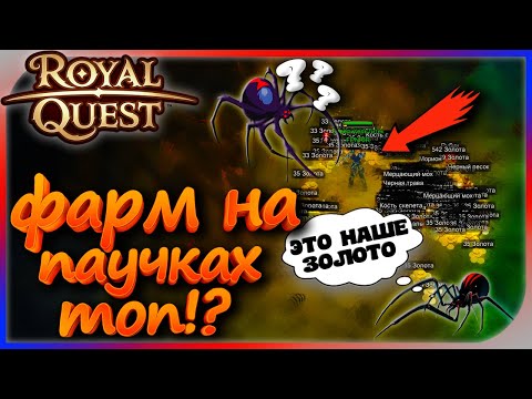 Видео: Royal Quest - Фарм золота на паучках! #КакФарм?