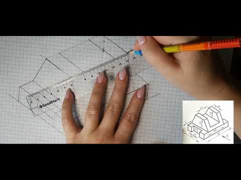 Видео: Изометрическая проекция, простой детали.