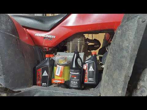 Видео: Обслуживание Honda Rancher 350 #Honda #заменамасла #подписка