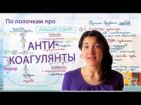 Видео: Антикоагулянты: препараты, механизм действия и основные показания