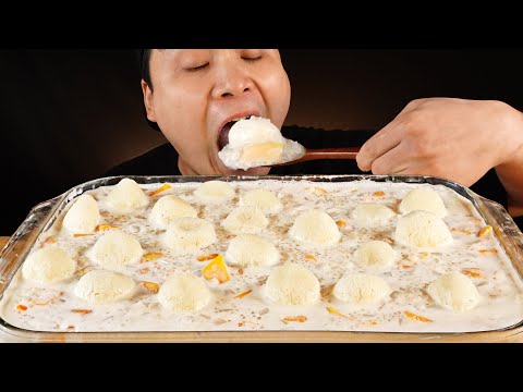 Видео: Манго Саго Мукбанг! Реальный звуковой асмр десерт