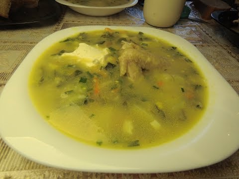 Видео: Мамин зелёный борщ с курицей. Пошаговый рецепт.