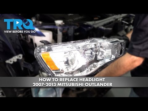 Видео: Как заменить фару на Mitsubishi Outlander 2007-2013