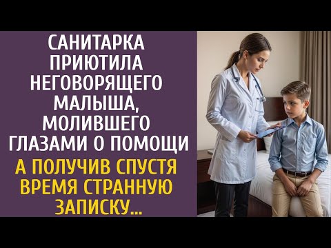 Видео: Санитарка приютила неговорящего малыша, молившего о помощи… А получив спустя время странную записку…
