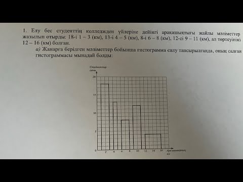 Видео: 11-сынып алгебра 1-тоқсан бжб математикалық статистика элементтері