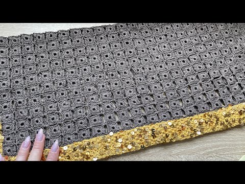 Видео: Квадратные мотивы без отрыва нити #мастеркласс