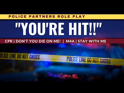 Видео: Полицейские партнёры | В вас стреляли!! [СЛР, первая помощь]