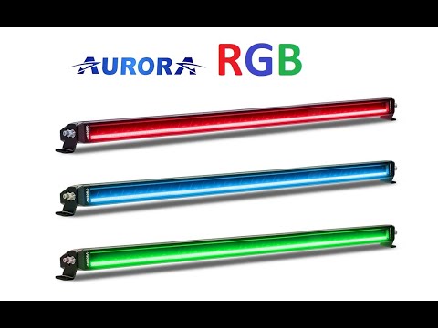Видео: светодиодная LED балка Aurora ALO-S5D1-4QRQ c RGB подсветкой
