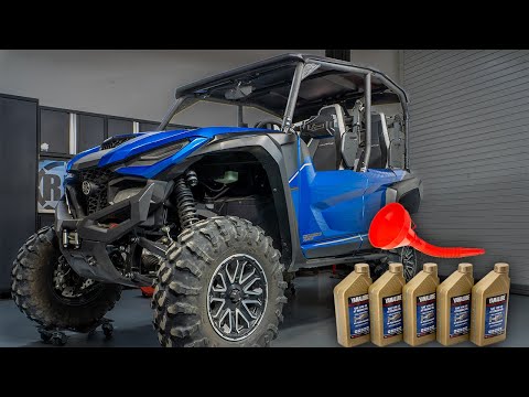 Видео: Как заменить масло на Yamaha Wolverine RMAX 1000