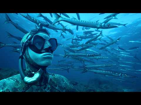 Видео: Окружили сотни барракуд, встретил монстра и как я начинал?