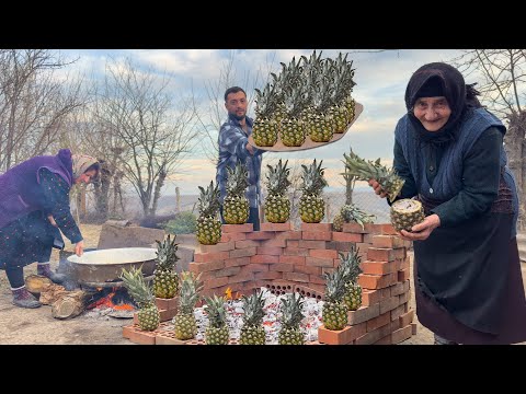 Видео: Говядина внутри ананасов! Варенье из кумквата | Кавказская сельская жизнь