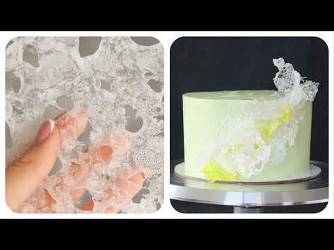 Видео: ВОЗДУШНОЕ КРУЖЕВО для ДЕКОРА ТОРТА 💥 НЕДОРОГОЙ и КРАСИВЫЙ ДЕКОР💥 Lace for cake decorating