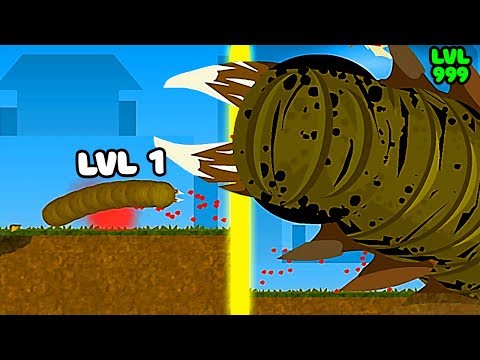 Видео: ЭВОЛЮЦИЯ ЧЕРВЯ ЧТОБЫ СОЖРАТЬ ВСЮ ПЛАНЕТУ В ИГРЕ EFFING WORMS!