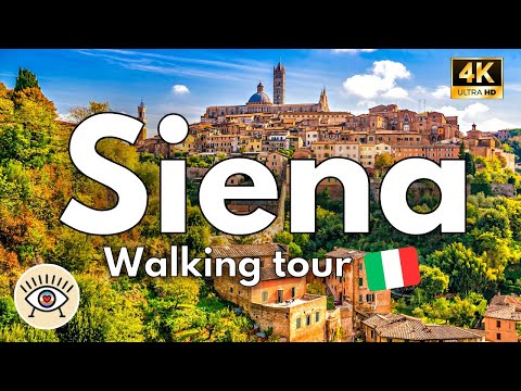 Видео: 🐴 SIENA Italy (4K) ✅ БЕСПЛАТНАЯ ПЕШАЯ ЭКСКУРСИЯ с СУБТИТРАМИ - август 2023 г.