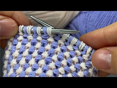 Видео: В ЭТОМ УЗОРЕ ВООБЩЕ НЕТ ИЗНАНОЧНЫХ 🔥 ТОЛЬКО ЛИЦЕВЫЕ ПЕТЛИ 🔥 Простой узор. Вязание для начинающих.