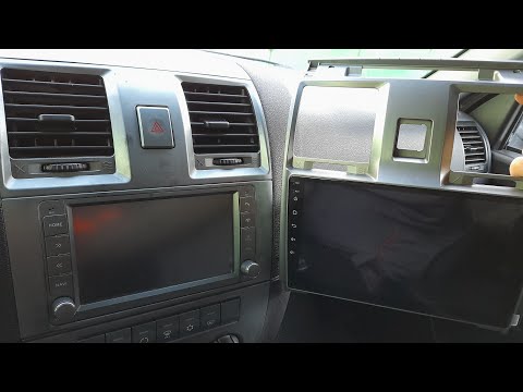 Видео: Установка китайской 9" дюймовый магнитолы с штатной камерой в УАЗ патриот