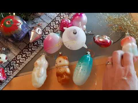 Видео: Советские ёлочные игрушки - Новогодняя елка. #советскиеёлочные игрушки