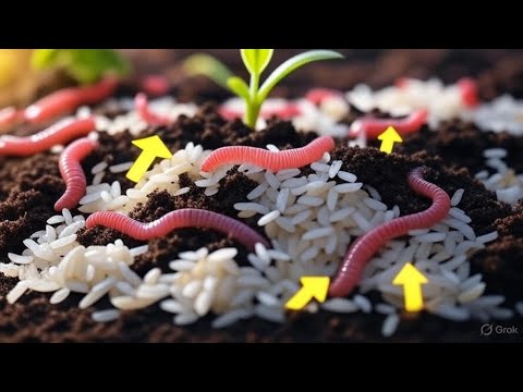 Видео: Секретный трюк с рисом БЫСТРО уничтожает червей и почвенную жизнь!»