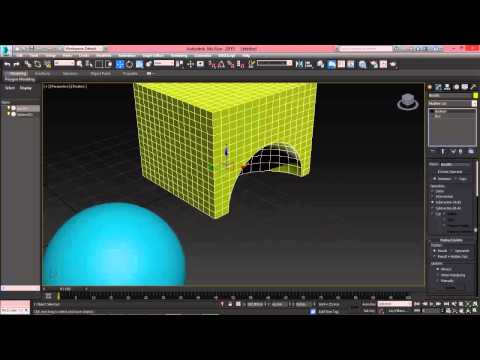 Видео: 3ds Max для начинающих урок 8 ( Boolean )
