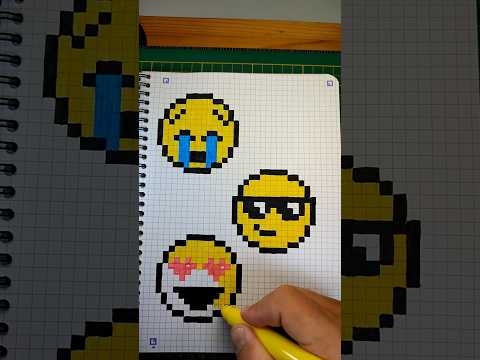 Видео: Как рисовать смайлики по клеточкам. Smiley . #art#рисуемсмалышами#pixelart #smiley
