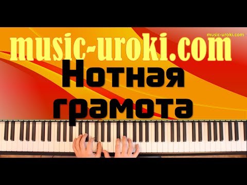Видео: Урок фортепиано 10. Нотная грамота.