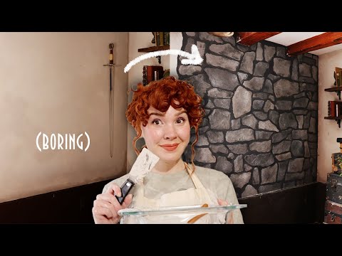 Видео: Мне нужна была каменная стена, поэтому я ее вылепил.