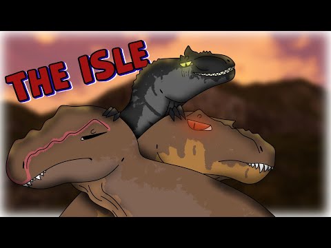 Видео: THE ISLE - Аллозавр пускает кровь Тираннозавру в ночи!