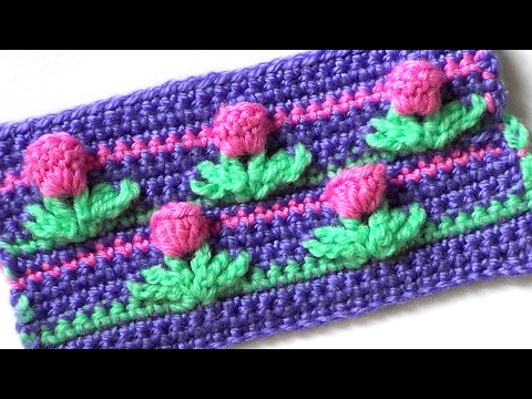 Видео: Узор Весенние цветы