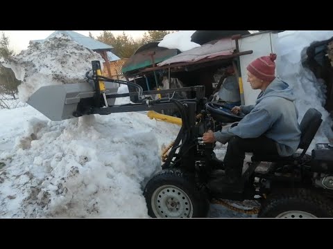 Видео: Плавный ход для мини погрузчика Два варианта