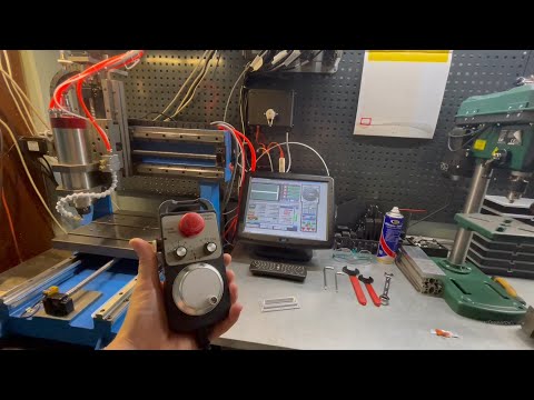 Видео: Чугунный ЧПУ станок 3040. Mach3 + MPG на arduino nano + modbus tcp + 4 реле.