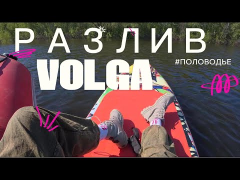 Видео: Волга Затопила Леса! Плывём по Полям на Сапах и Лодке 🚣 Весенний Разлив 2025