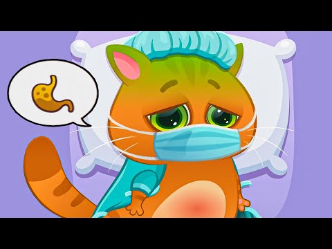 Видео: Суровый КОТИК БУБУ #80. У Бубу болит живот. Мультик ИГРА про котят на Игрули TV