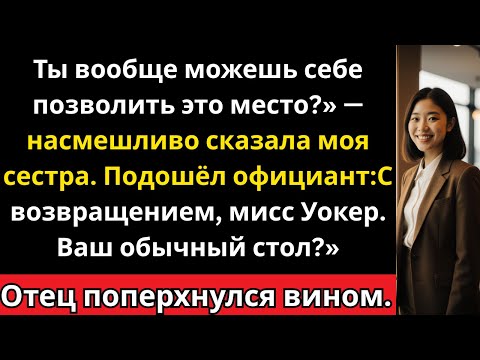 Видео: За ужином они называли меня бедной — а потом официант сказал: «С возвращением, хозяйка».