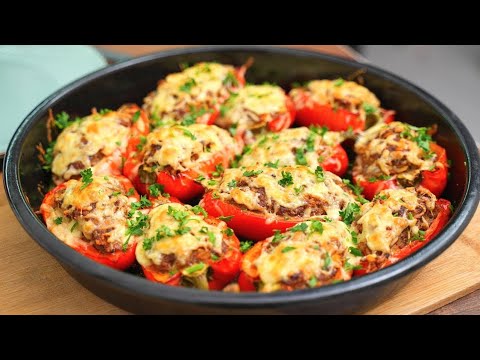 Видео: Фаршированные перцы по-новому!Очень вкусный и простой рецепт фаршированного перца с фаршем в духовке