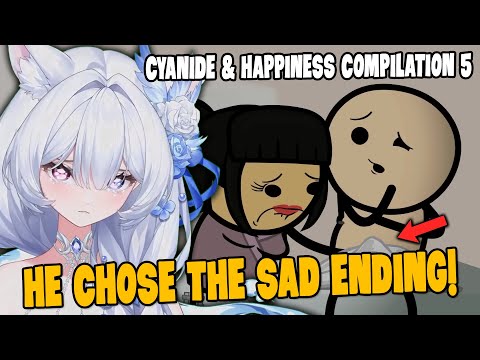 Видео: Он выбрал печальный конец! | Реакция Юэхо на подборку «Цианид и счастье» №5